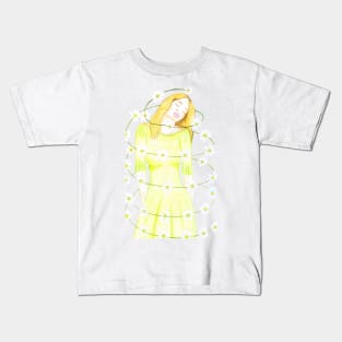 Dancing with the Daisies- White Kids T-Shirt